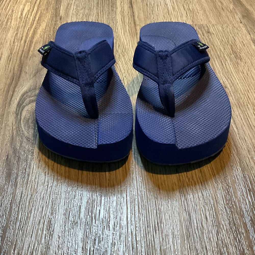 The Healing Sole Original‎ 2.0 Flip Flop Women's Size 9 Mens 7.5 Navy